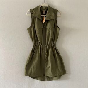 Duluth Trading Co Sol Survivor Sun Protection Tunic Vest Sage Green Size S NWT